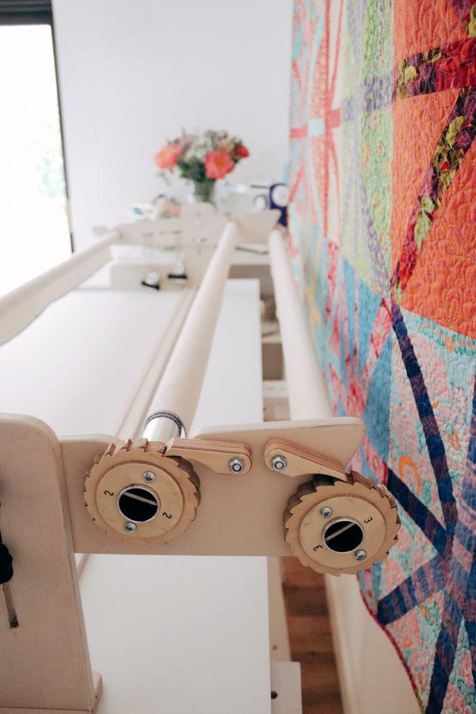 Machine Quilter frame acts like an easel