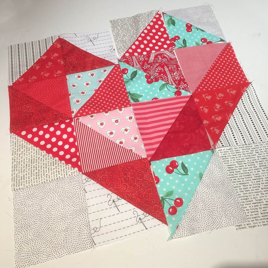The Half Square Triangle Heart Quilt Story Juki Club