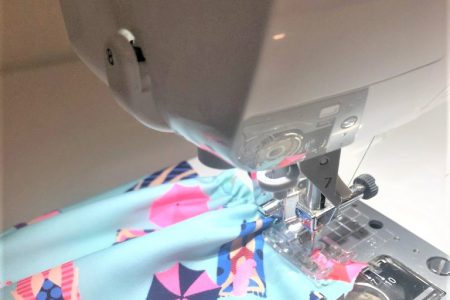 swimsuit sewing on the Juki DX7