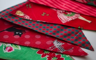 Christmas bunting flags