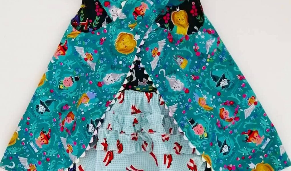 toddler crossover pinafore dress