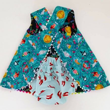 toddler crossover pinafore dress